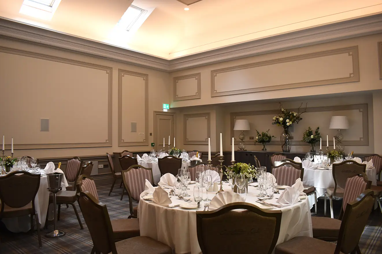 The Cromwell Suite set for a private celebration