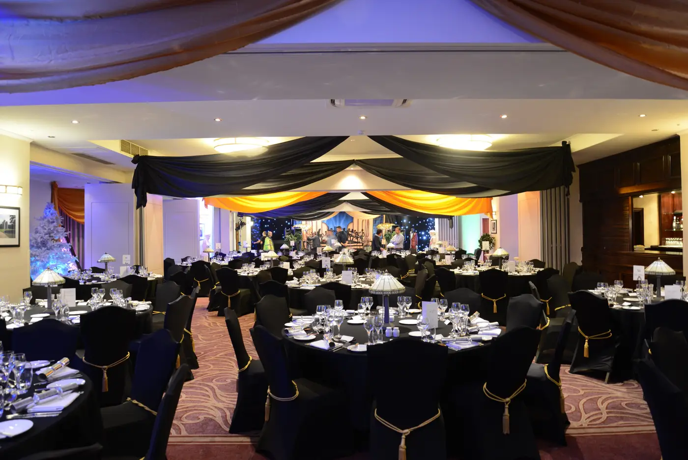York Suite set for a festive dinner